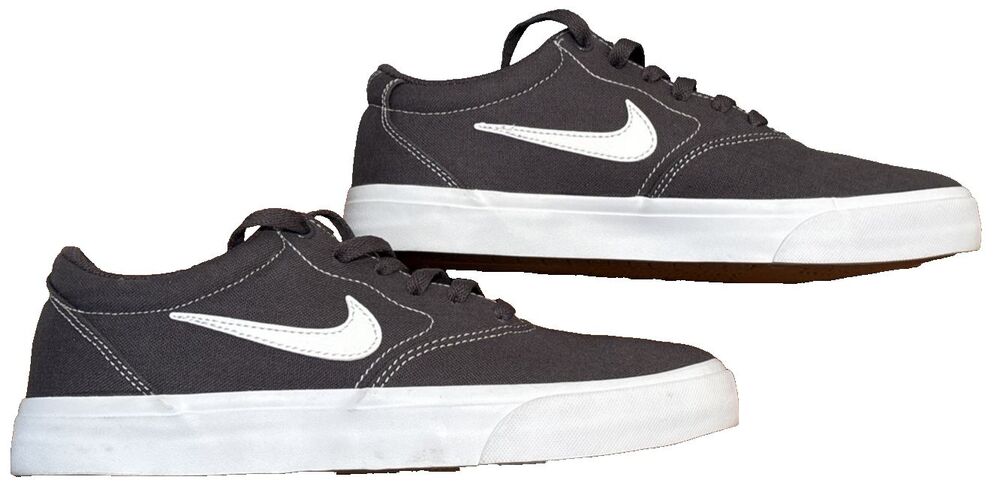 Nike SB Charge CANVAS Mens Sz 8 Thunder Grey White Skate Shoes CD6279-005 NWOB